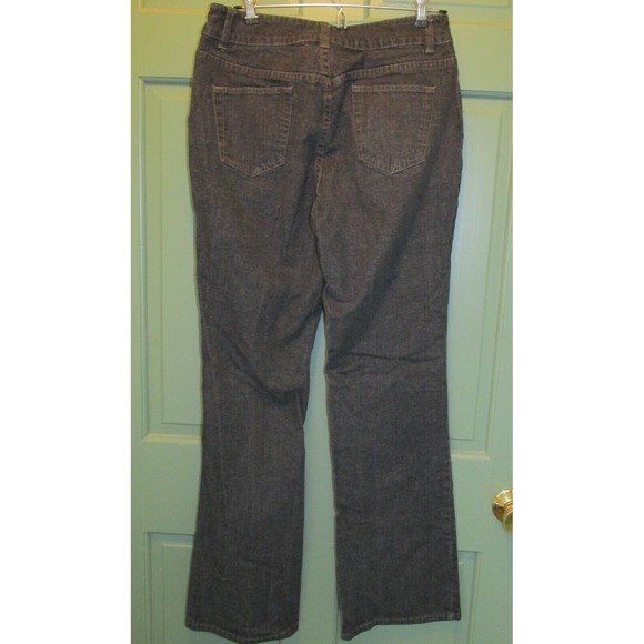 Coldwater Creek Women's Black Mid-Rise Boot Cut Denim Jeans Size 6 - Picture 5 of 8
